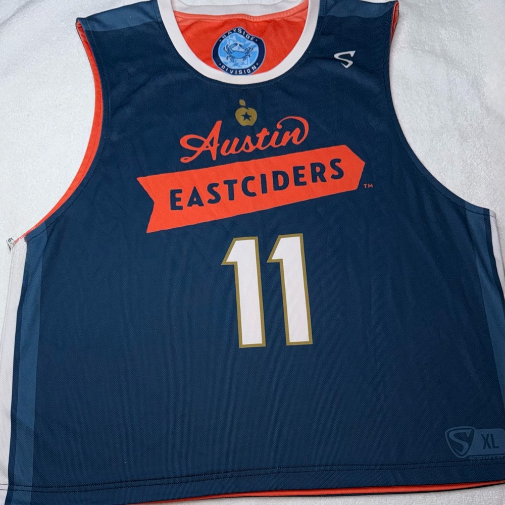 Navy & Orange Basketball Jersey - Number 11